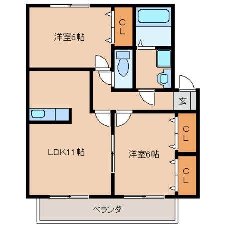 ラヴィーンコートの物件間取画像